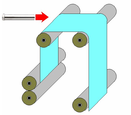 熱風ヒーターによるカレンダーロールの予熱