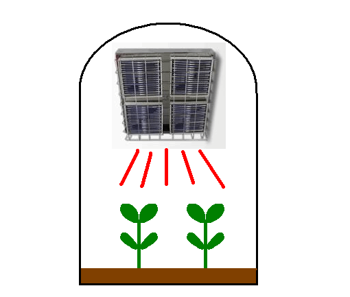 遠赤外線パネルヒーターによる植物工場の成長・発芽促進用光源