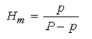 飽和モル湿度 Hm