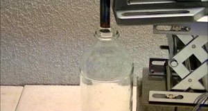 ガラス瓶の熱風乾燥
