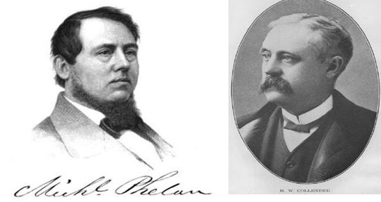 フェラン・アンド・コレンダー社の共同経営者　マイケル・フェラン　（Michael Phelan April 18, 1819 – October 7, 1871)とヒューゴ・W・コレンダー（Hugh William Collender 　December 23, 1828　-　April 1, 1890 ）