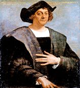 クリストファー　コロンブス(Christophorus Columbus 1451年8月25日から10月頃 - 1506年5月20日）伝承：イタリアのジェノヴァ出身
