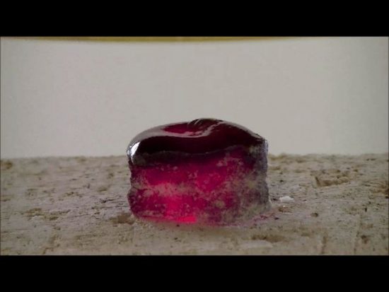 岩石の加熱・溶解・ガラス化シリーズ18　ラピスラズリ(瑠璃)-ハロゲンポイントヒーターの活用法ビデオ