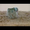 岩石の加熱・溶解・ガラス化シリーズ20 珪孔雀石(Chrysocolla)-ハロゲンポイントヒーターの活用法ビデオ