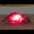 岩石の加熱・溶解・ガラス化シリーズ23　砂石-ハロゲンポイントヒーターの活用法ビデオ