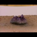 岩石の加熱・溶解・ガラス化シリーズ30　紫水晶（アメジスト）