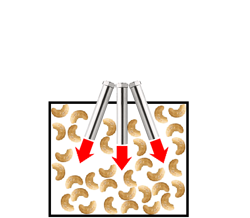 カシューナッツの熱風焙煎－熱風ヒーターの活用法