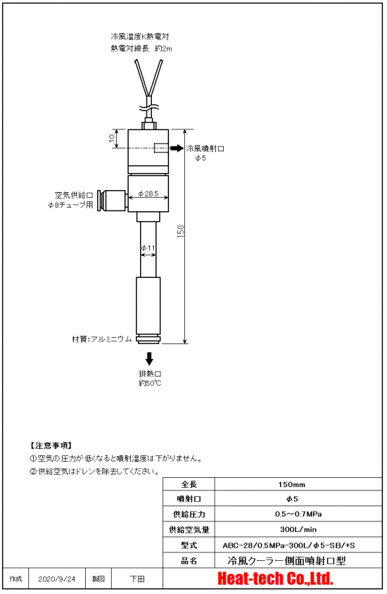 ABCの外形図